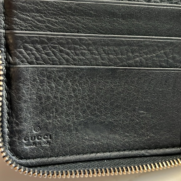 EUC Black Gucci Soho Interlocking GG XL Zip Around Continental Wallet Organizer - Picture 12 of 15